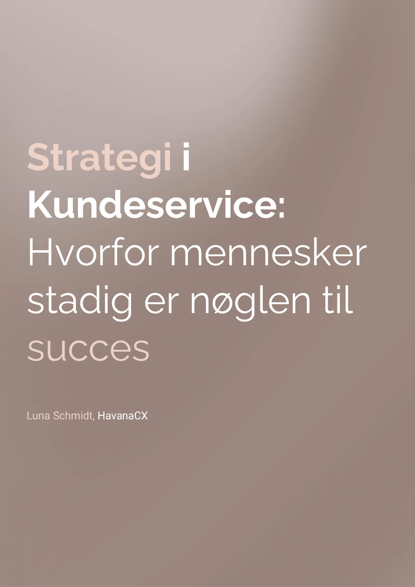 E-bog cover: Strategi i Kundeservice